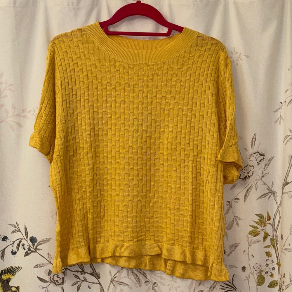 Max Studio Textured Knit Top NWT